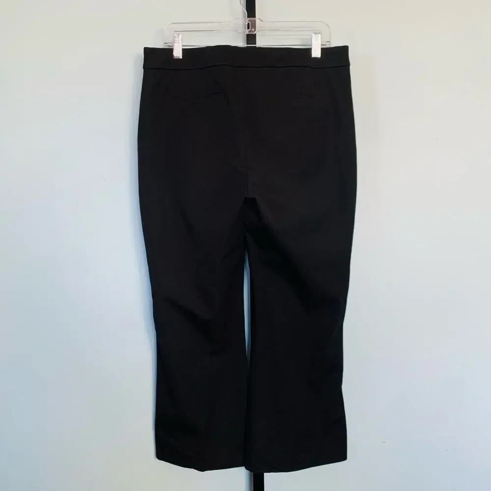 NWT J. Crew Factory Black Kelsey Flare Pant Size 12 - Picture 6 of 9
